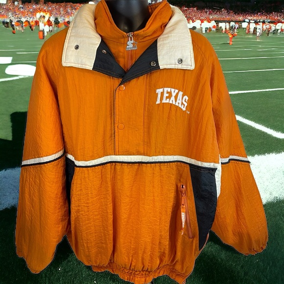 STARTER Jackets & Coats Vtg Starter Texas Longhorns Puffer 2 Snap